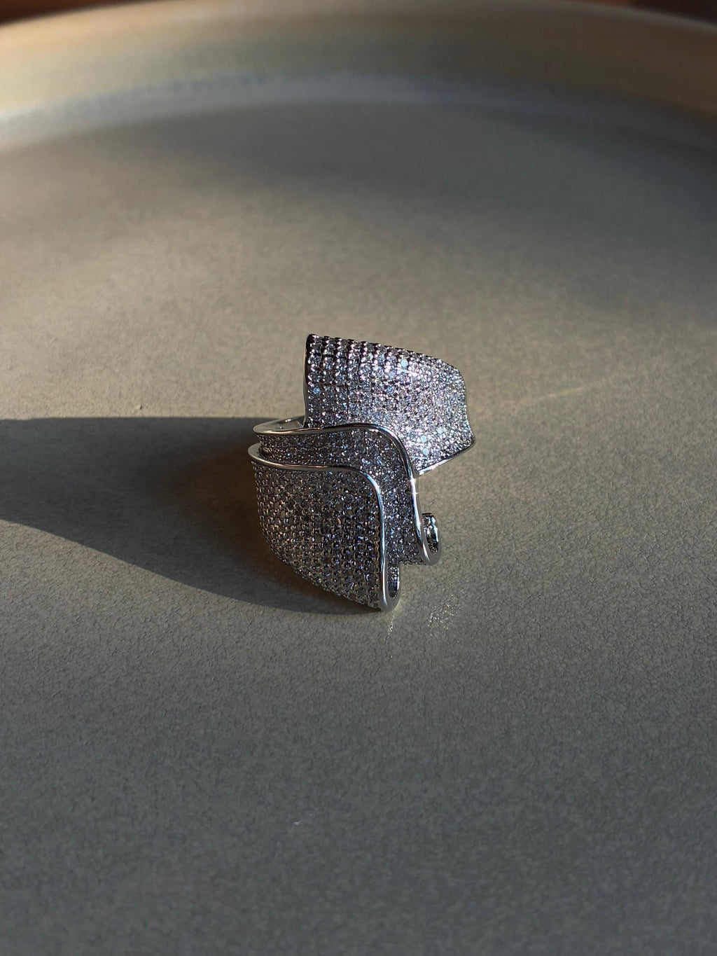 Crusted Drape Ring