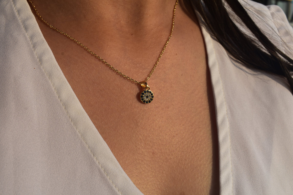 Evil Eye Necklace (Gold)