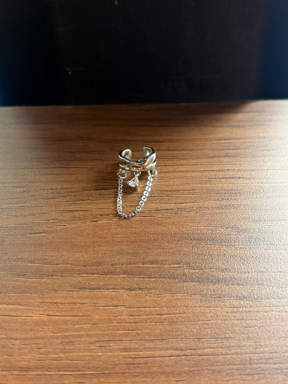 Beloved Dangle Earcuff Silver