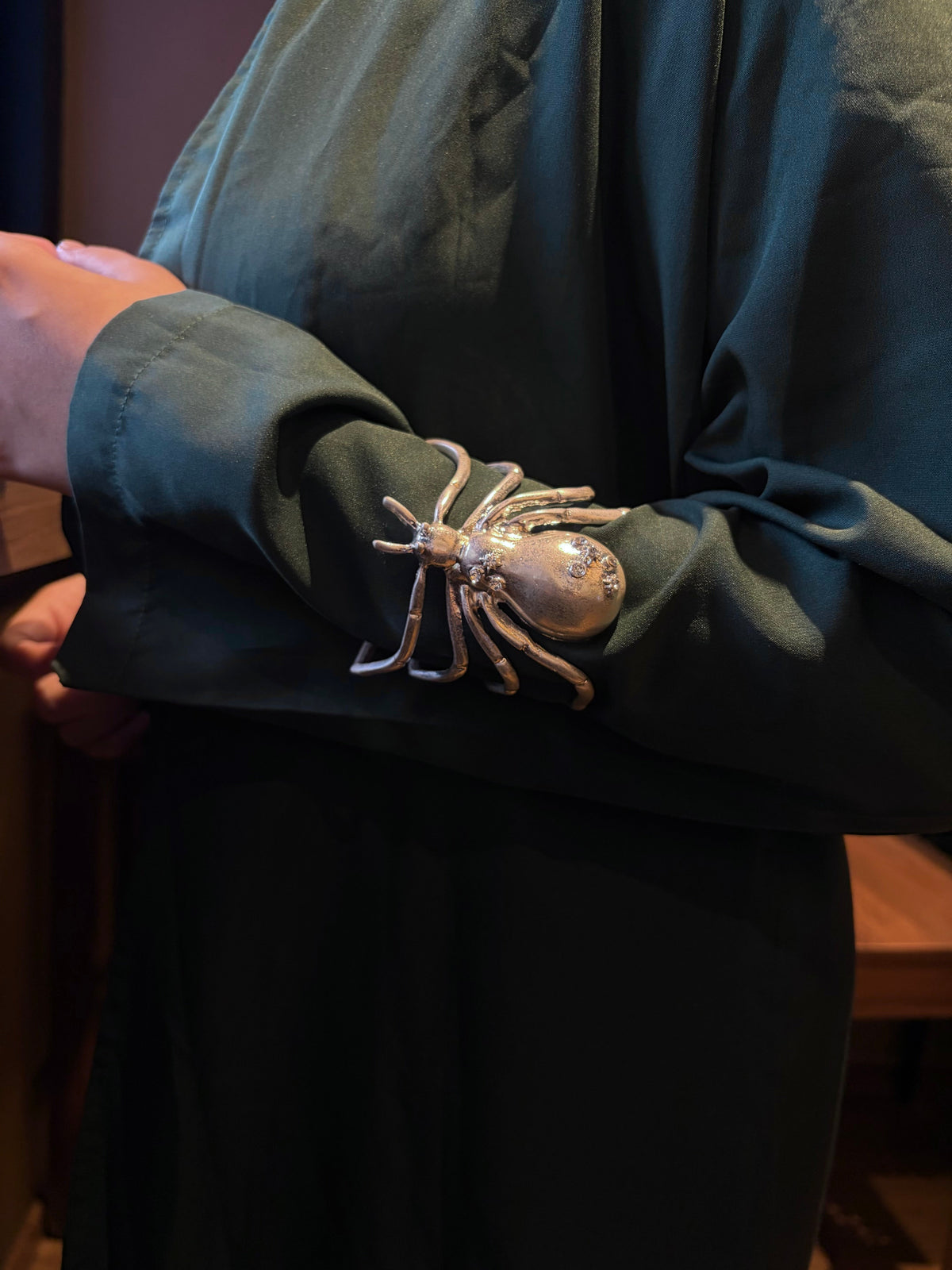 Silver Statement Spider Cuff