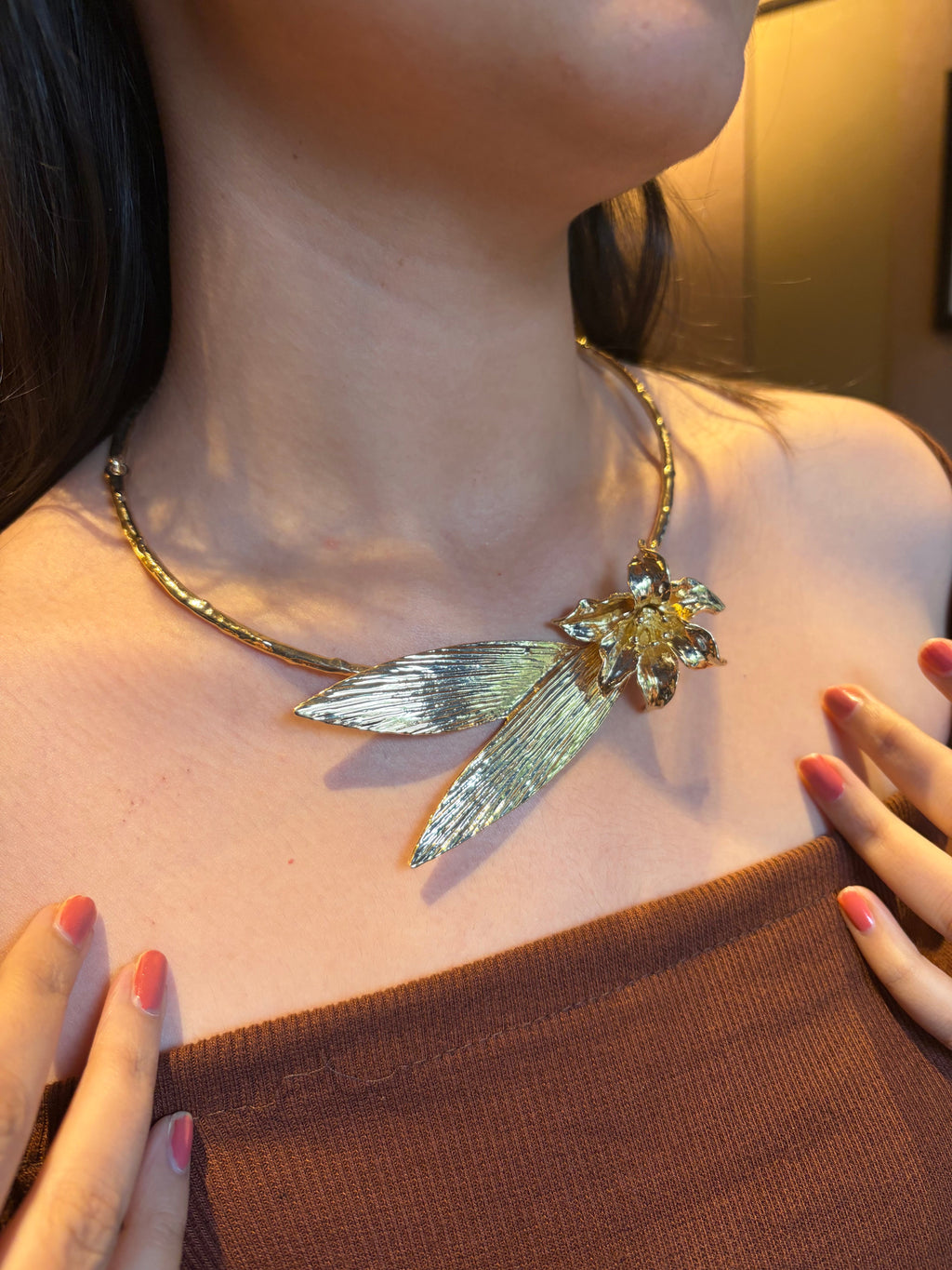 Winged Flower Necklace