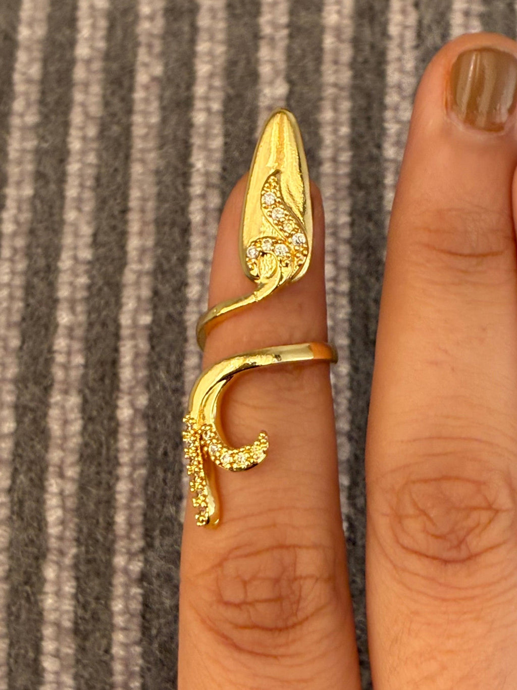 Braz Nail Ring & Armour Nail Ring (set of 2)