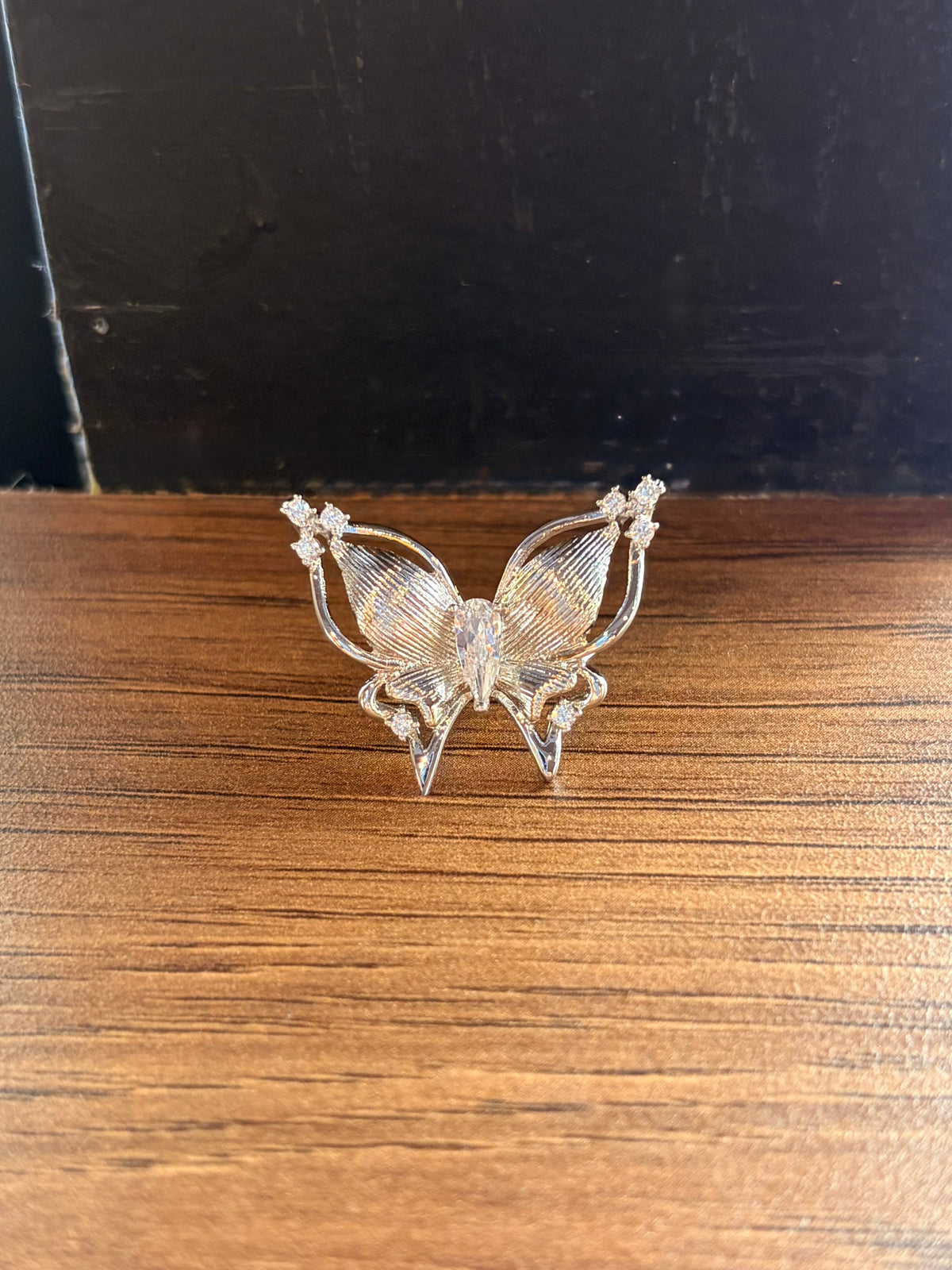 Winged Butterfly Earcuff Silver