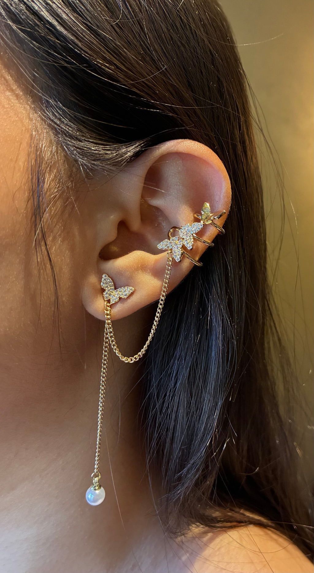 Flutter Drop Earcuff