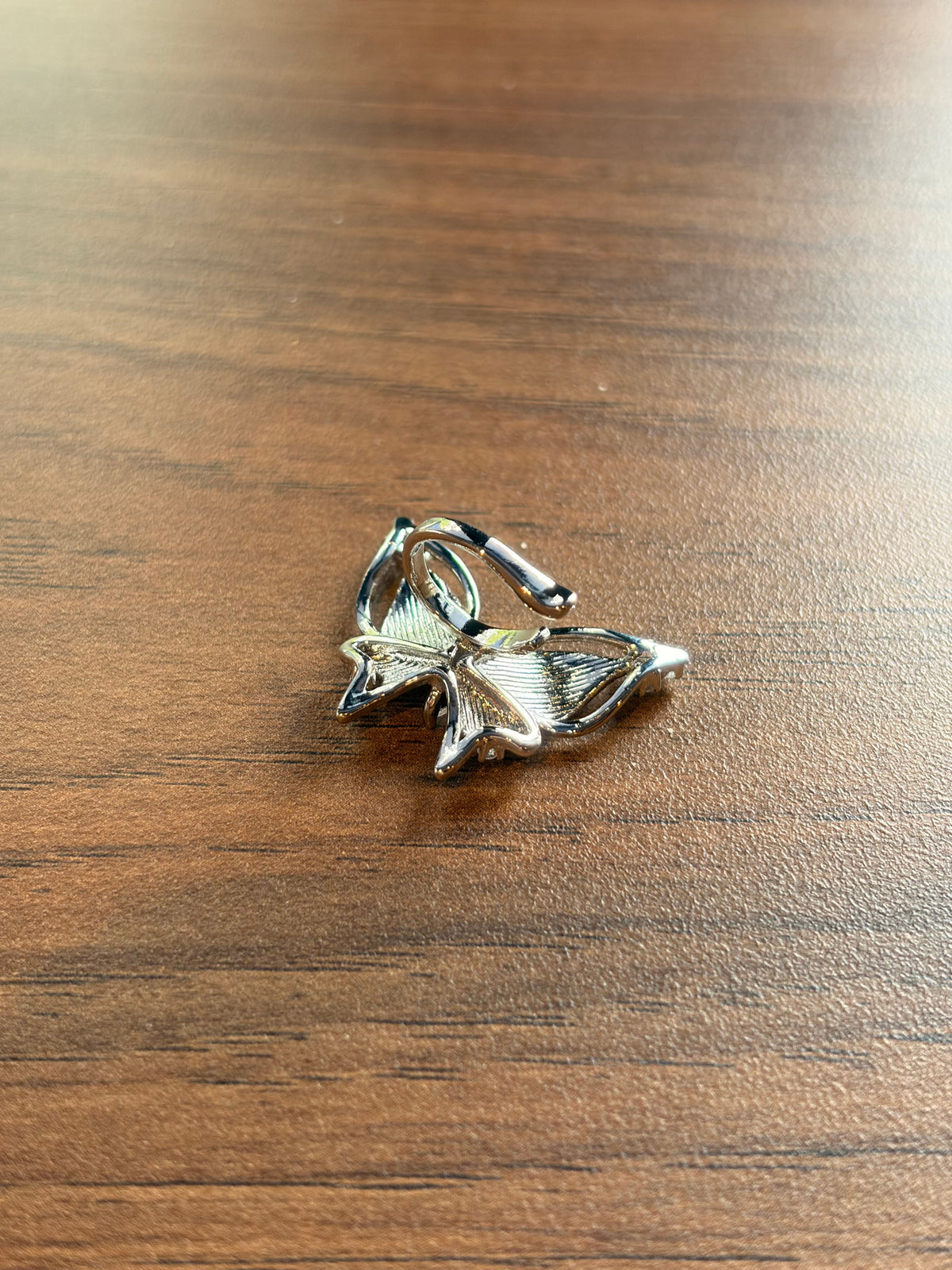 Winged Butterfly Earcuff Silver