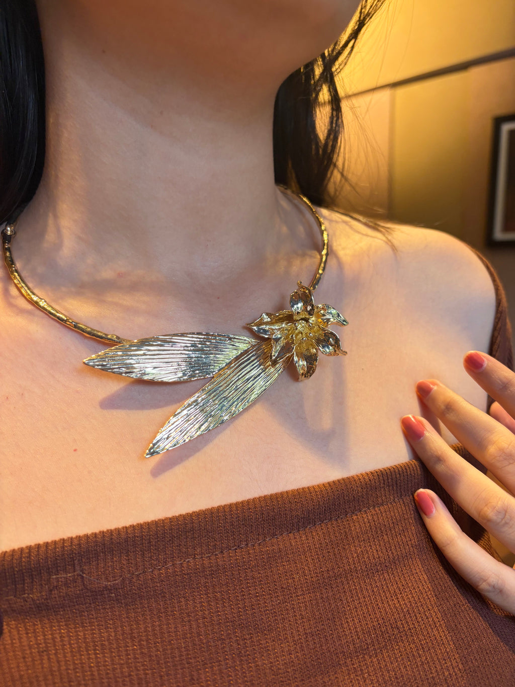 Winged Flower Necklace