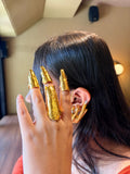 Rustic Knuckle Ring (22K Shade)