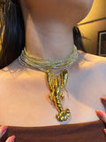 Chunky Lobster Necklace Gold
